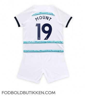 Chelsea Mason Mount #19 Udebanetrøje Børn 2022-23 Kortærmet (+ Korte bukser)